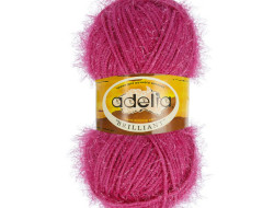 Пряжа ADELIA BRILLIANT №06 розовая 100% полиэстер, 10 шт х 50 гр, 90 м +/- 5 м