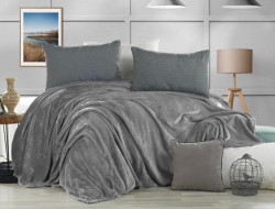 Плед из полиэстера KARVEN SUPER SOFT P941 VIGAN серый 160х220