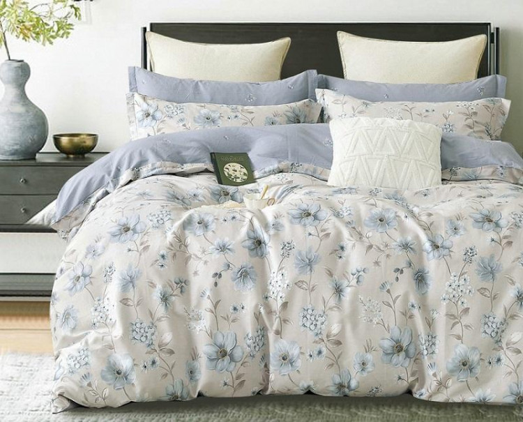 Постельное белье двухстороннее из твил-сатина SAILID BP-155-3 евро