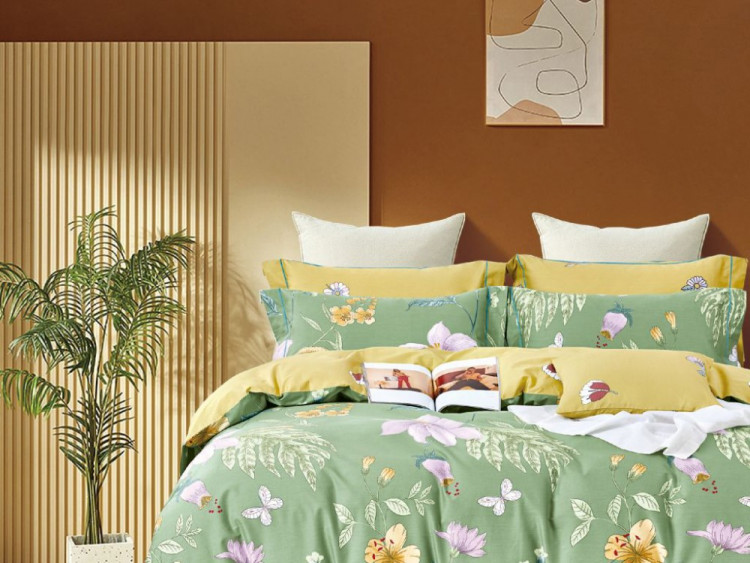 Постельное белье из сатина ASABELLA 1903-6 50х70 (2шт) и 70х70 (2шт) евро