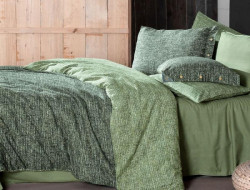 Постельное белье из фланели SAREV GLAMIS YESIL 1,5-спальное