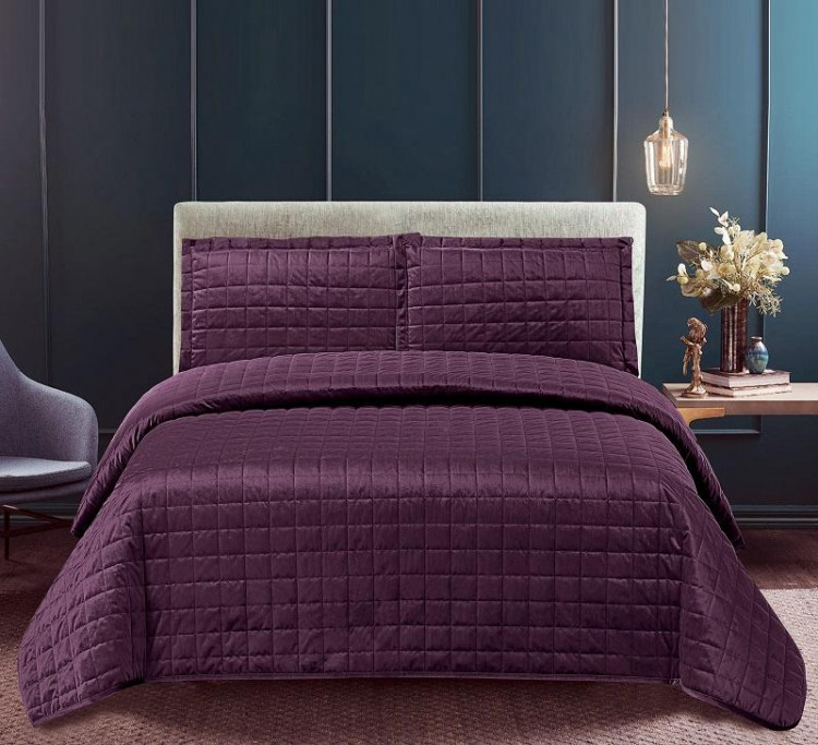 Покрывало с наволочками тонкое велюровое TANGO SAUVAGE SAV-08 240х260