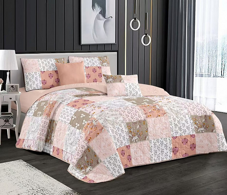 Покрывало с наволочками из полиэстера TANGO PATCHWORK PW444-91 230х250