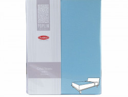 Простыня из поплина HOBBY HOME GOLD бирюзовая 220х240