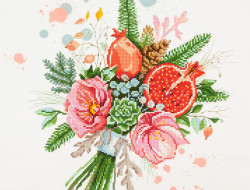 Кристальная (алмазная) мозаика ФРЕЯ ALVR-241 Букет с гранатом