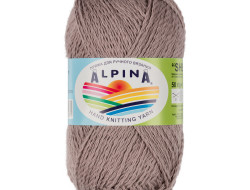Пряжа ALPINA SHEBBY №09 серый 100% хлопок 10 шт х 50 гр, 150 м +/- 7 м