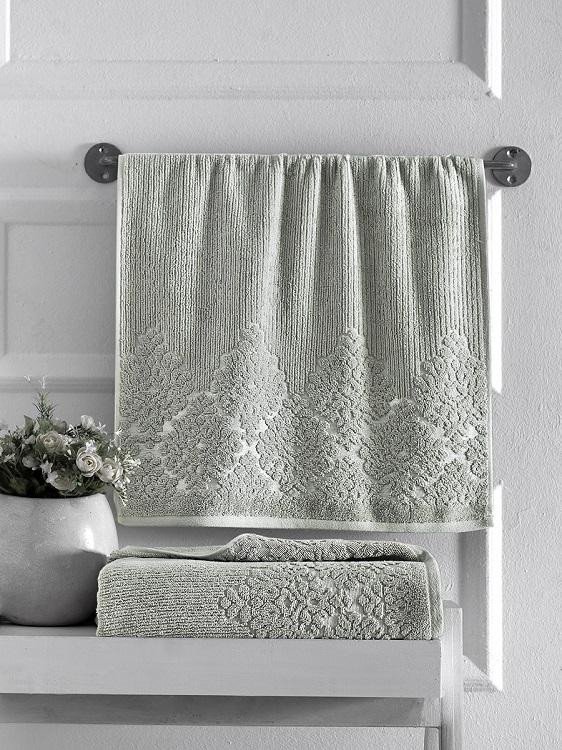 Полотенце махровое KARNA VERDA зеленое 70х140