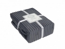 Плед из полиэстера KARVEN SUPER SOFT P942 DIAS антрацит 200х220