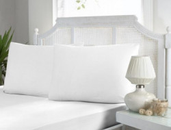 Простыня на резинке из ранфорса KARVEN P902 v1 белая 100х200х33 с наволочкой 50х70