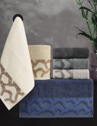 Набор кухонных полотенец махровых хлопковых KARVEN HM689 KOEN V20 30х50 (6шт)