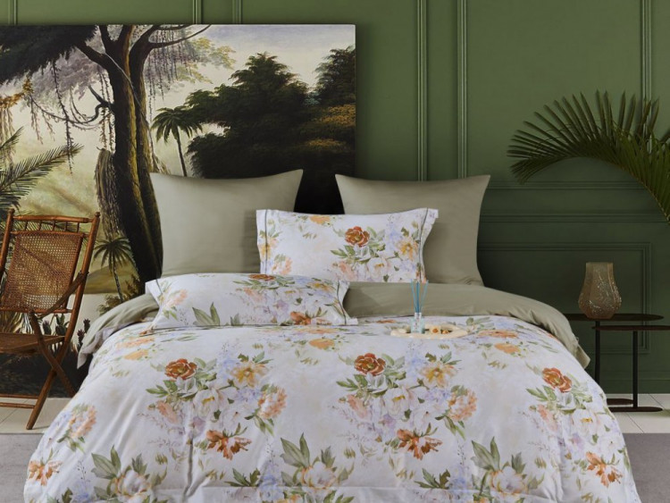 Постельное белье из египетского хлопка Premium ASABELLA 2118-7 50х70 (2шт) и 70х70 (2шт) семейное