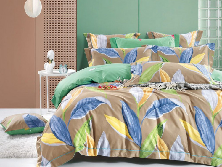 Постельное белье из сатина ASABELLA 1765-7 50х70 (2шт) и 70х70 (2шт) семейное