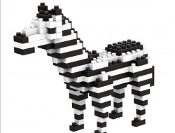 Конструктор пластиковый ПОДЕЛКИН PLK-01 №01 Зебра 187 элементов