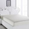 Простыня на резинке из сатина KARNA LOFT экрю 160х200х30