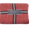 Плед вязанный хлопковый CASUAL AVENUE MESSINA marsala 130х170