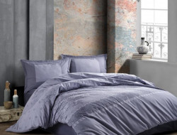 Постельное белье из ранфорса KARVEN N023/1 RISA ANTRASIT V-1 50х70 (2шт) евро