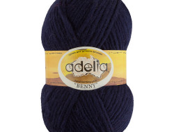 Пряжа ADELIA BENNY №798 темно-фиолетовая 100% шерсть, 5 шт х 100 гр, 96 м +/- 5 м