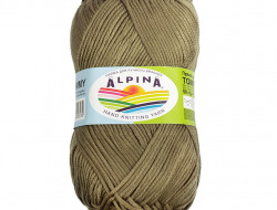 Пряжа ALPINA TOMMY №034 оливковая 100% микнес 10 шт х 50 гр, 130 м +/- 10 м