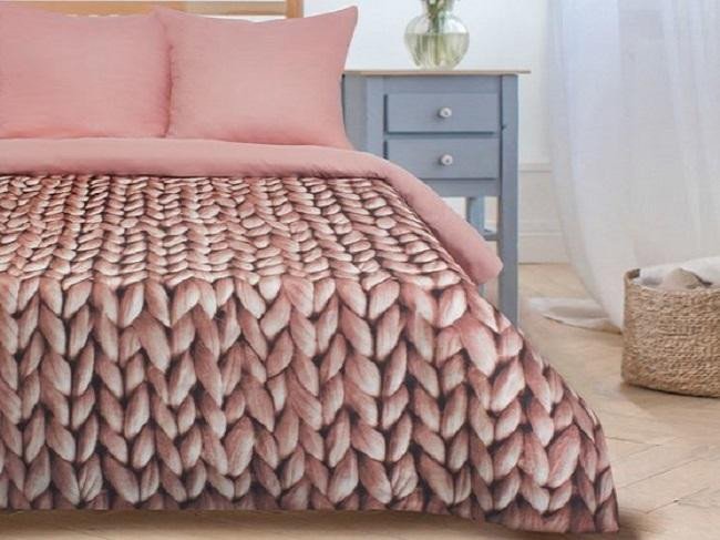 Постельное белье из мако-сатина ЭТЕЛЬ МЯГКИЕ СНЫ розовое 1,5-спальное