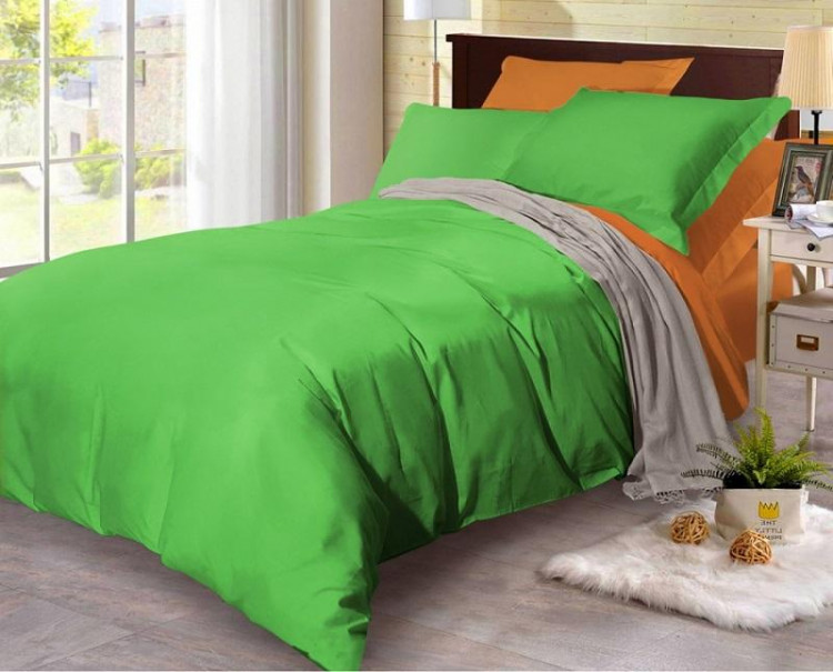 Постельное белье двухстороннее из сатина SAILID BL-47-1 1,5-спальное