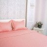 Постельное белье из страйп-сатина ET-201 персиковое евро