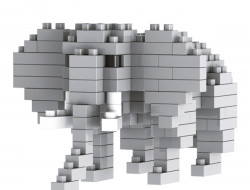 Конструктор пластиковый ПОДЕЛКИН PLK-01 №02 Слон 150 элементов