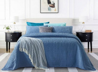 Покрывало с наволочкой тонкое жаккардовое TANGO EM-01 180х220