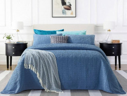 Покрывало с наволочкой тонкое жаккардовое TANGO EM-01 180х220