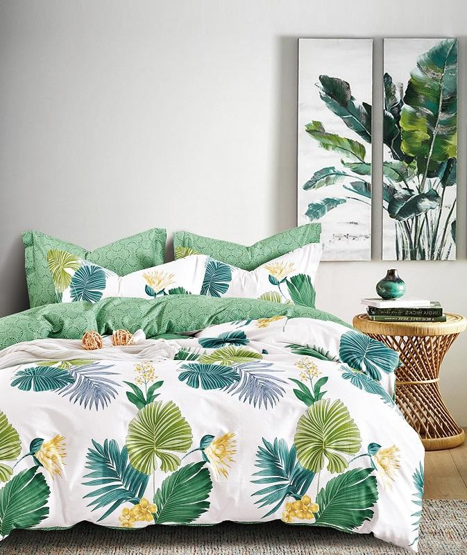 Постельное белье из твила TANGO ферна 70х70 (2шт) 2-спальное