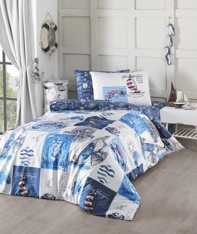 Постельное белье подростковое из ранфорса KARVEN YOUNG STYLE N022 SAIL 50х70 (1шт), 70х70 (1шт)