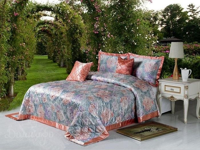 Покрывало тонкое гобеленовое с наволочками TANGO JARDIN DI NAPOLI TG-07 240х260Н