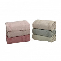 Набор полотенец махровых хлопковых KARVEN VIP COTTON H3231 SOFYA 50х90 (6шт)