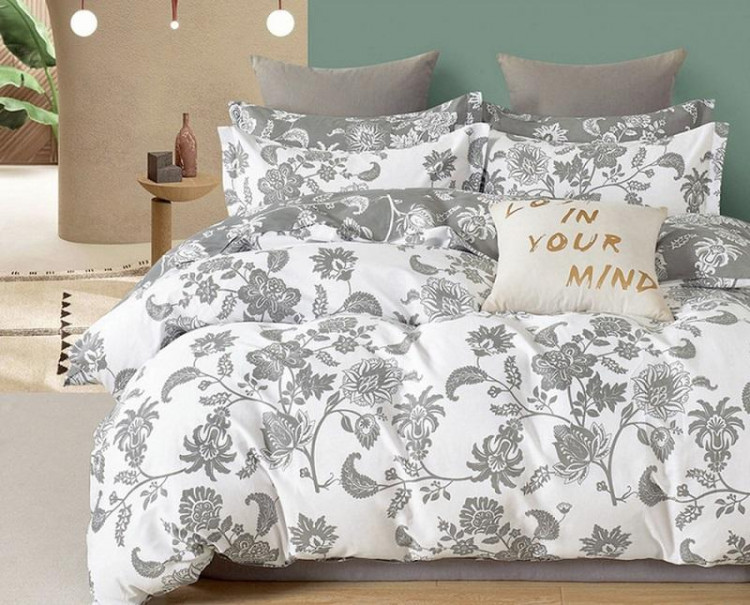 Постельное белье двухстороннее из твил-сатина SAILID BP-158-3 евро