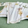 Постельное белье с летним одеялом из сатина ASABELLA 1868-OMP 50х70 (2шт) евро