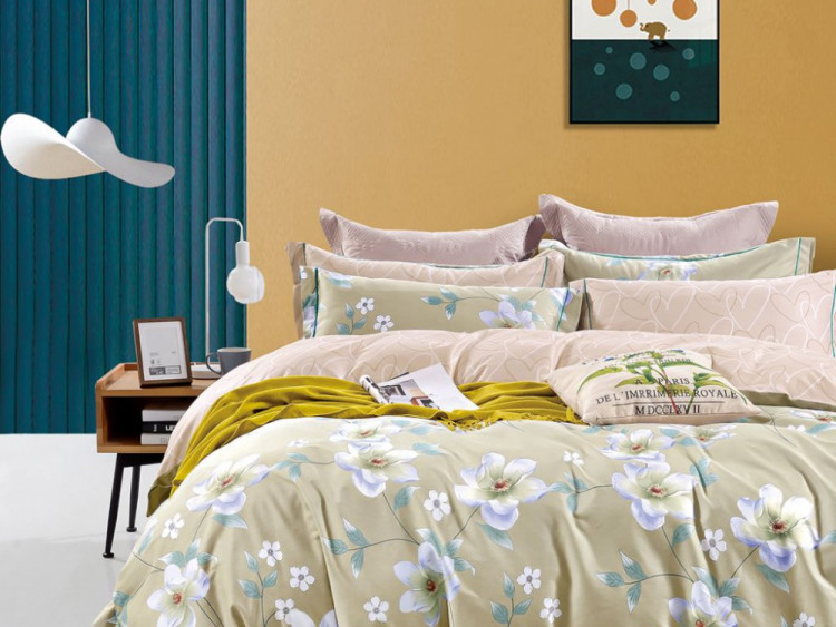 Постельное белье из сатина ASABELLA 1775-6 50х70 (2шт) и 70х70 (2шт) евро