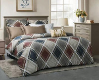 Постельное белье из печатного сатина SAILID B-223-1 1,5-спальное