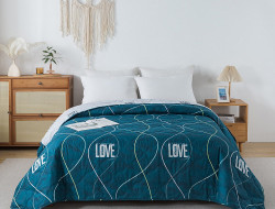 Покрывало стеганое из полисатина TANGO SIESTA Love 160х220