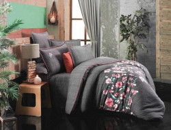 Постельное белье из фланели SAREV FANCY N294 SIVA V1-SIYAH 50х70 (1шт) 1,5-спальное