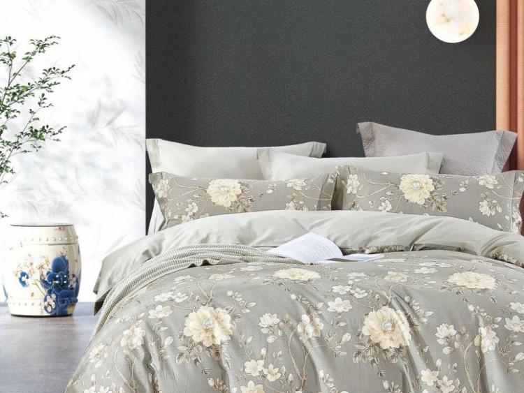 Постельное белье из сатина ASABELLA 1696-6 50х70 (2шт) и 70х70 (2шт) евро