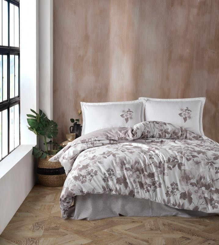 Постельное белье из ранфорса KARVEN N023/1 MIAROSA BROWN V-2 50х70 (2шт) евро