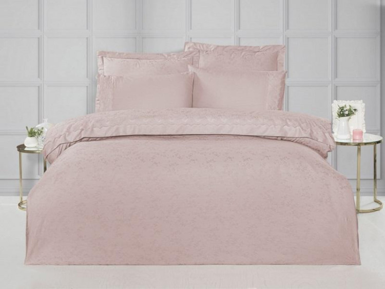 Постельное белье из жаккарда с кружевом KARVEN N166-J1-V5 50х70 (4шт)