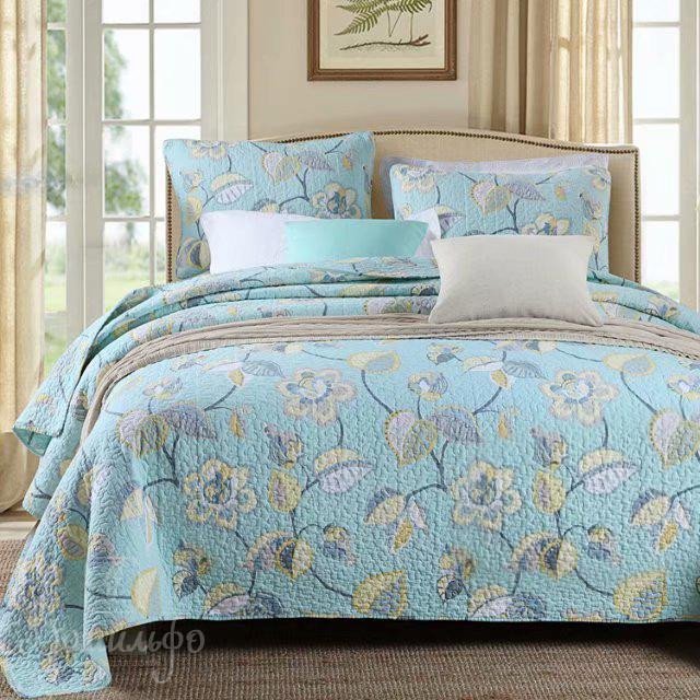 Покрывало с наволочками двухстороннее хлопковое TANGO PATCHWORK PW-20 230х250