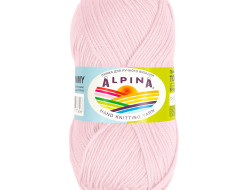 Пряжа ALPINA TOMMY №011 бледно-розовая 100% микнес 10 шт х 50 гр, 130 м +/- 10 м