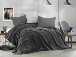 Плед из полиэстера KARVEN SUPER SOFT P942 VIGAN антрацит 200х220