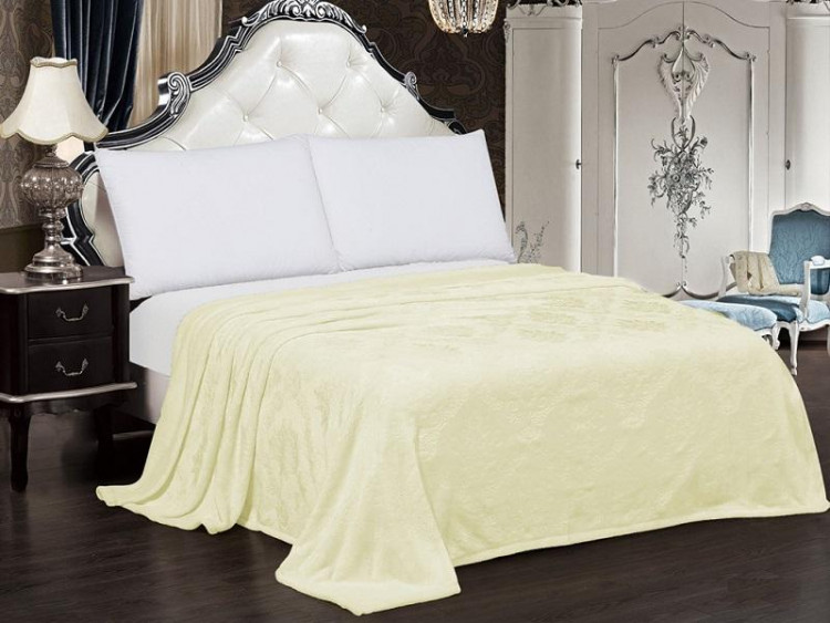 Плед однотонный из микрофибры с тиснением АЛЬВИТЕК ВЕНЕЦИЯ 152-pv 150х200