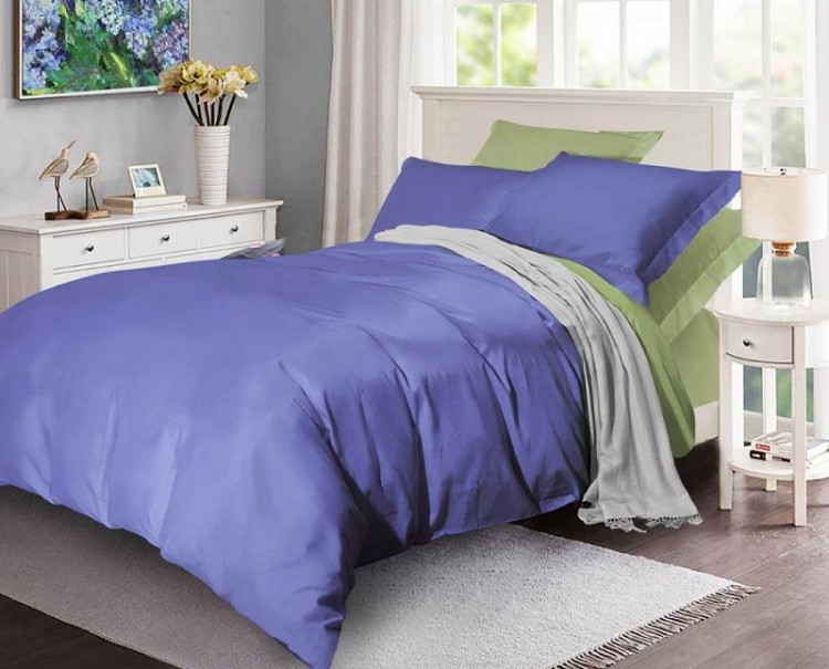 Постельное белье двухстороннее из сатина SAILID BL-45-1 1,5-спальное