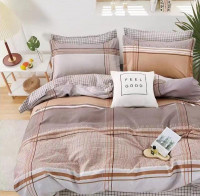 Постельное белье из сатина АЛЬВИТЕК клетка айро 1,5-спальное