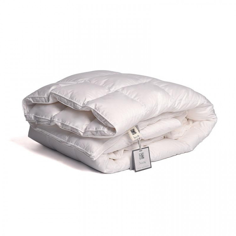 Одеяло с бортиком из белого гусиного пуха BELPOL ЭКОЛЬ NORD 140х205 теплое