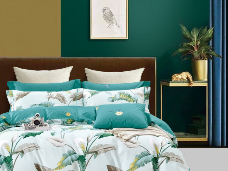 Постельное белье из сатина ASABELLA 1862-6 50х70 (2шт) и 70х70 (2шт) евро