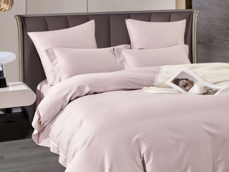 Постельное белье фланелевое из тенсела ASABELLA Весенний румянец 50х70 (2шт) и 70х70 (2шт) евро